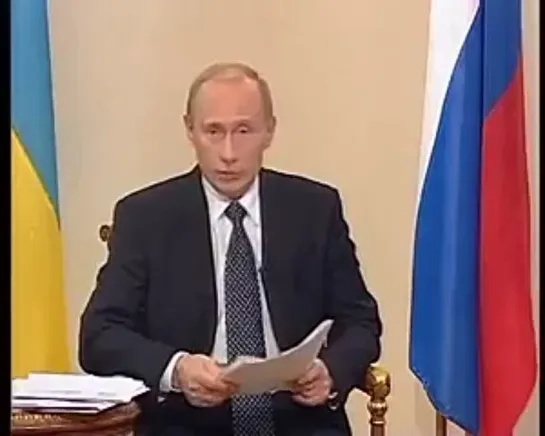 26.10.2004г В.Путин интервью украинским телеканалам УТ-1, Интер и 1+1