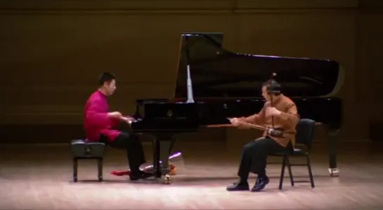 Lang Lang and his father (Lang Guo-ren) at Carnegie Hall