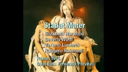 Stabat Mater _ Luchetti - Raimondi -  Harwood - Wolff Previtali - Roma - 1974