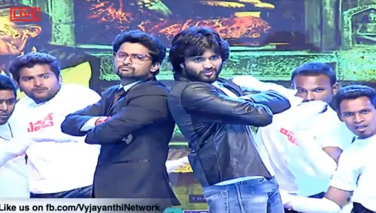 Nani and Vijay Dance Performance To Title Track - Yevade Subramanyam Audio Launch Live