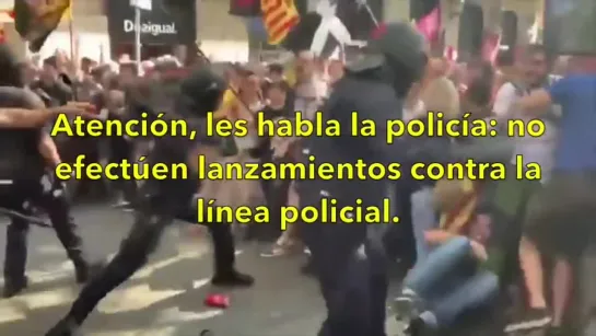 Vea cómo los CDR de Torracollons el que habla como los curas pederastas golpitas  desatan la violencia en Barcelona )