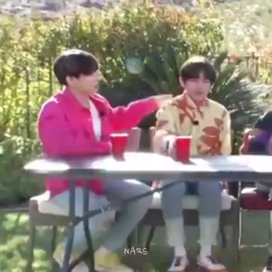 2019 NTV Plus Exclusive Interview "BTS BBQ Party On Hulu" | TaeKook moment