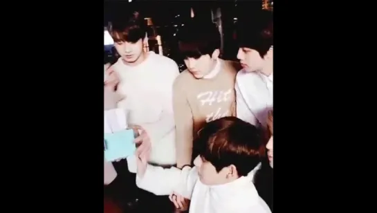 Taekook/Vkook moment | Look how fast Tae slips his hand away and how suspicious he is looking at camera