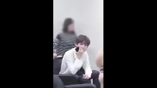 Taehyung watching Jungkook's perfomance (Taekook/Vkook moment)