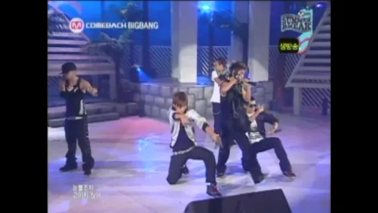 BIG BANG  - - Intro + Unknown Number + Lies  [2007.08.16 Mnet M!Countdown]