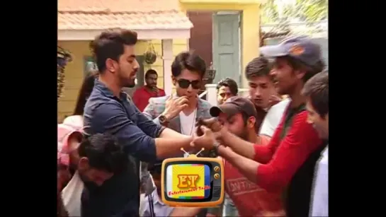 Exclusive _ AvNeil To Celebrate Their 400 Episodes Completion By Cake Cutting _ Naamkarann (1)