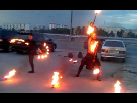 fire show на свадьбе у Михи и Любы