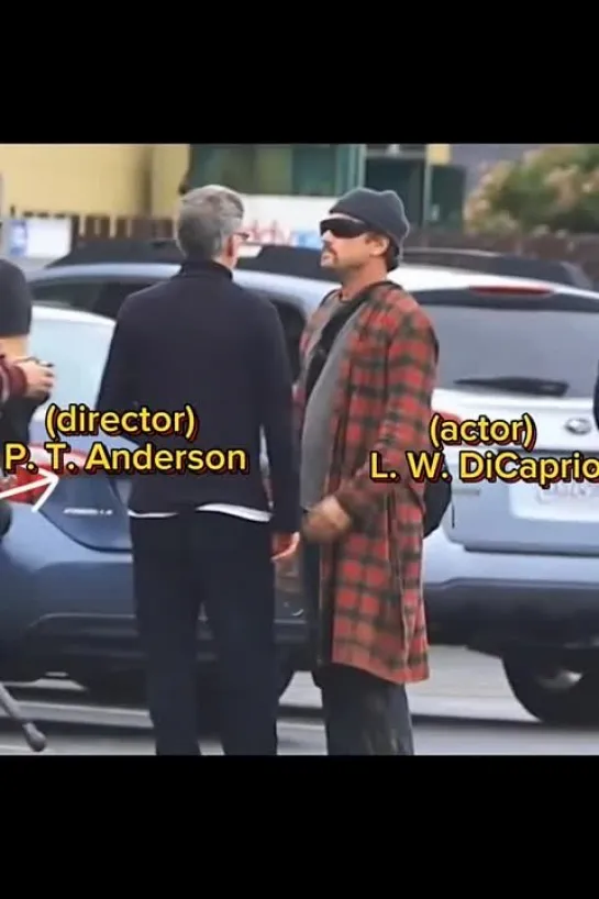 Leonardo DiCaprio on set New Film with Paul Thomas Anderson