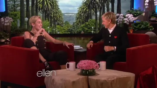 Ellen Scares Miley Cyrus