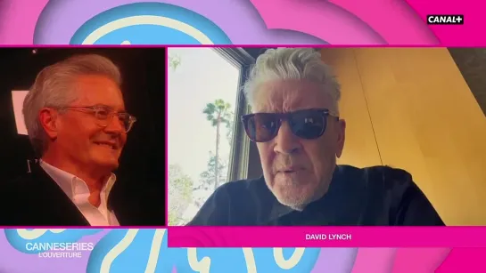 David Lynch Congratulating Kyle MacLachlan for the CANAL+ Icon Award, April 2024