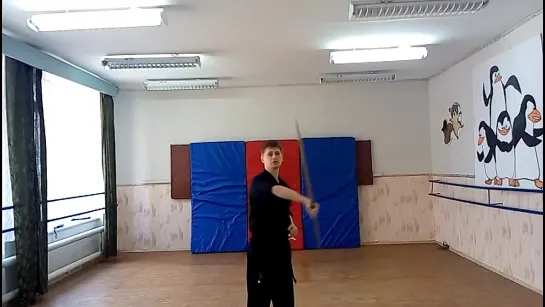 С чего начать фристайл шестом (бо). Элемент восьмёрка BO STAFF TUTORIAL (novice)