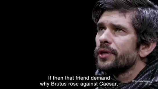 The Bridge Theatre - Brutus, played by Ben Whishaw