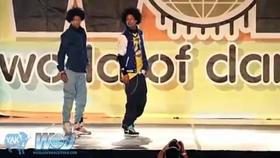 LES TWINS  WORLD OF DANCE  YAK FILMS  WOD SAN DIEGO 2010  NEW STYLE FRANCE HIP HOP DANCING