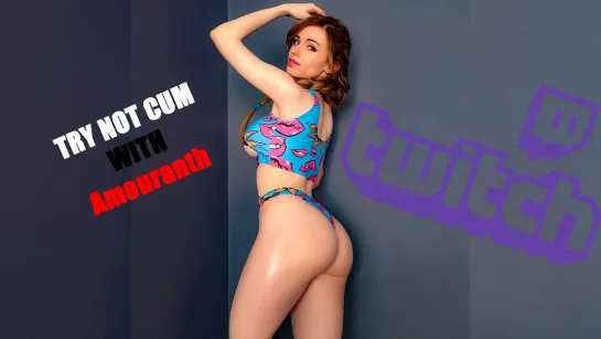 Jerk off/Try not cum|Стримерша Amouranth