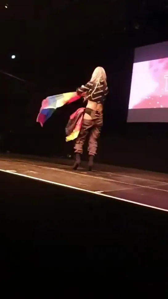 190529-Hyolyn 효린 taking a picture with the crowd _ German  Pride Flag True Tour Berlin Germany Fancam 직캠