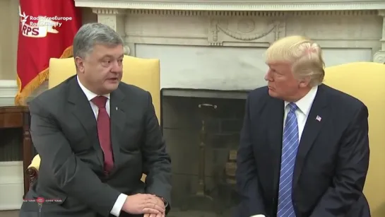 Встреча Первый раз Порошенко и Трампа.