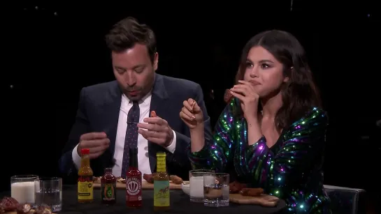 Selena Gomez and Jimmy Cry While Eating Spicy Wings (Hot Ones)