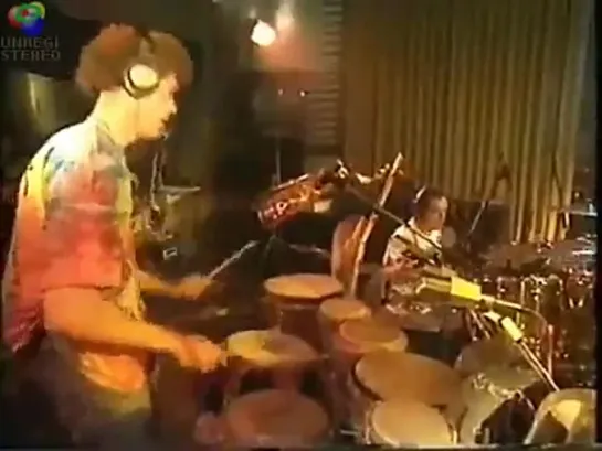 Sepultura in studio recording Ratamahatta 1996