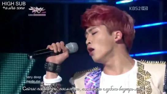 [HIGH SUB] 121012 A.Cian - Stuck (live) Debut (рус. саб)