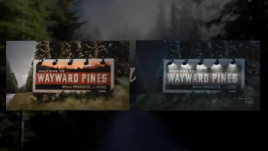 Сравнение начальных титров первого и второго сезонов Wayward Pines (Уэйуорд Пайнс / Сосны)