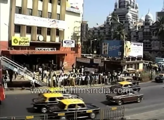 Bombay city from 1980s - archival footage of Mumbai