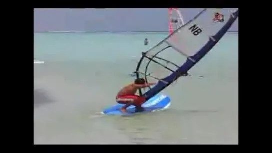 Windsurfing classic freestyle practice