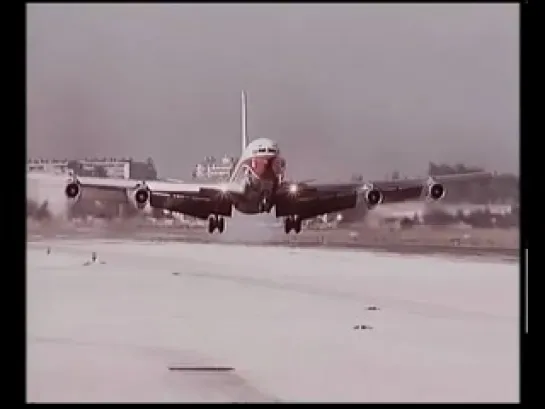 Perfect Hard Bumpy Landing by a Boeing 707