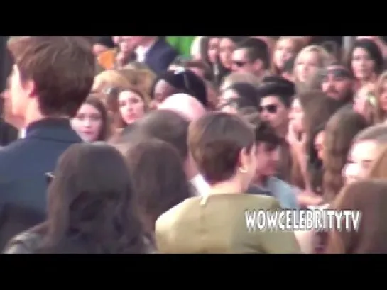 Sam Claflin and Shailene Woodley spotted at MTV Movie Awards 2014