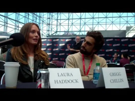 NYCC 2013 - Da Vinci's Demons - Laura Haddock and Gregg Chillin