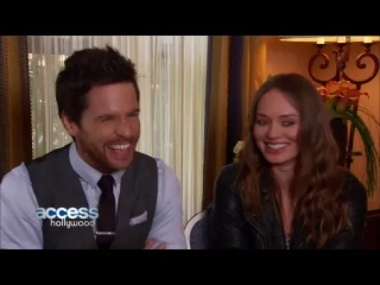 Da Vinci's Demons season 2 interview with Access Hollywood  - Tom Riley and Laura Haddock - part 2