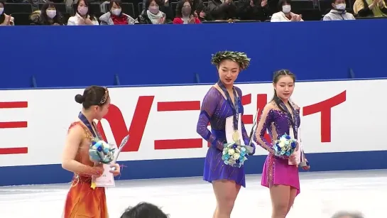 2021 Japan Nationals Ladies Victory Ceremony