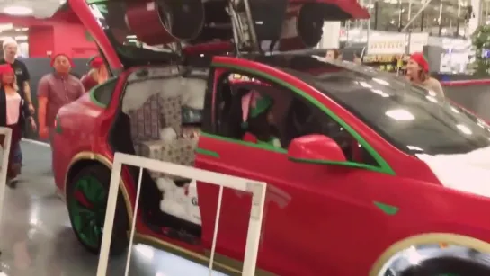 The Tesla Christmas Car