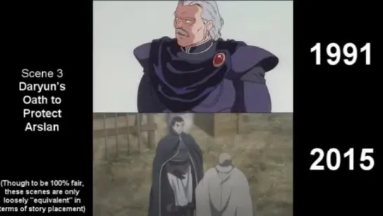 The Heroic Legend of Arslan (Arslan Senki) - 1991 vs 2015