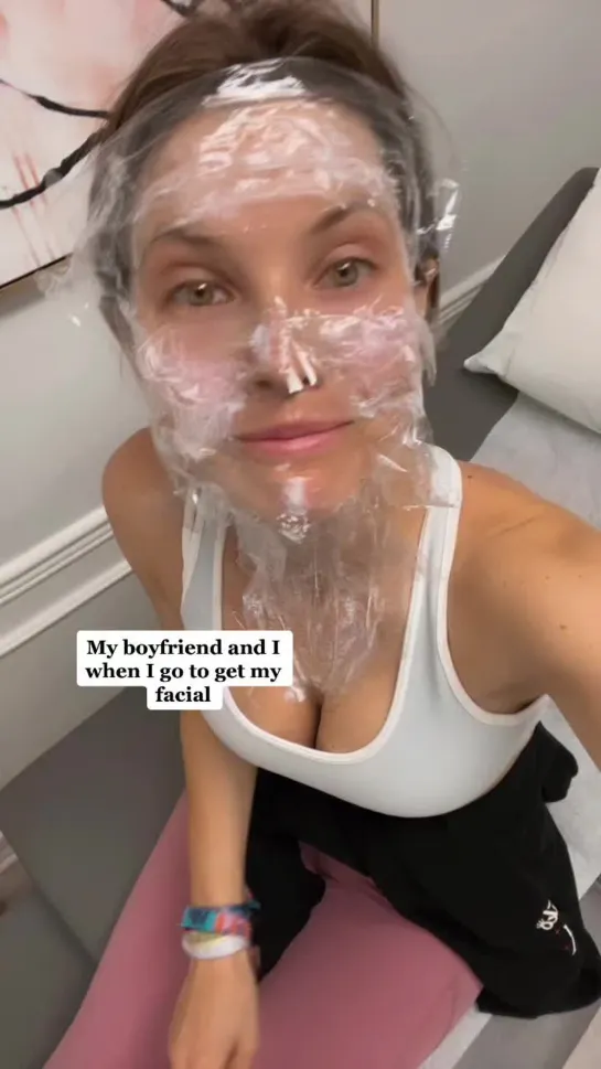 Vampire facial in progress | Amanda Cerny