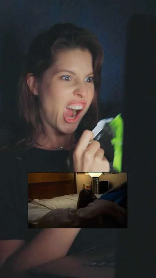 Me watching a scary movie  | Amanda Cerny