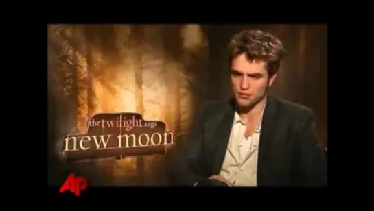 Robert Pattinson, Kristen Stewart and Taylor Lautner talk New Moon*