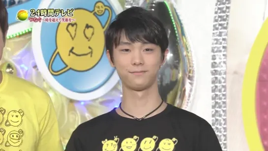 20150822 24hTV part 3 - Yuzuru in the venue of 24hTV