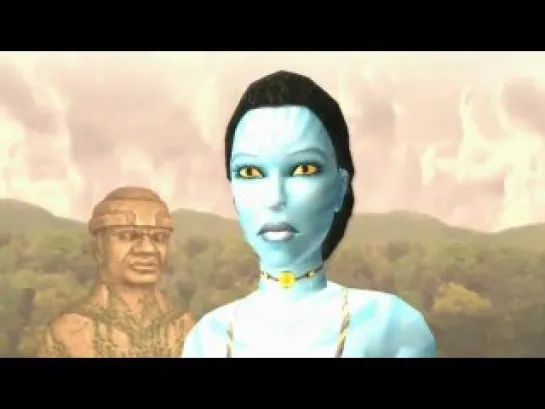 Lara Croft as Neytiri - Avatar outfit