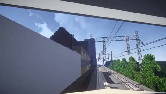 【Minecraft】 近代都市を走る列車の旅　Vol 3　【RealTrainMod】