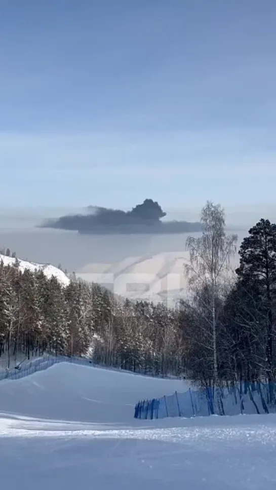 Пожар на складе в Красноярске