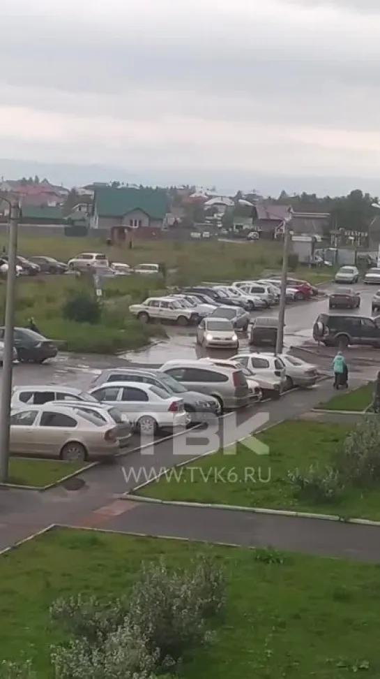 Промоины на дороге на ул. Ольховая