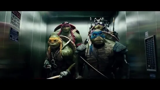 TMNT 2014 - Черепашки 2014 в лифте