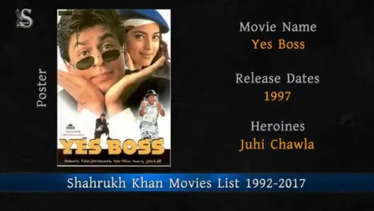 Shahrukh Khan All Movie List (1992 - 2017) SRK Is The Best