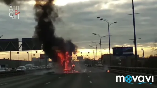 Пожар на ТТК Москва 15.11.2018