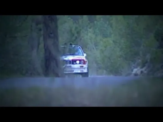 BMW M3 in action on tarmac