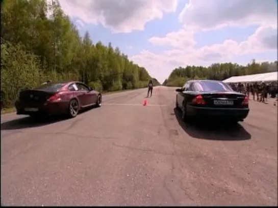 Dragtimes.info: Mercedes CL65 AMG vs BMW M6