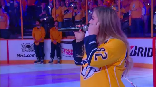 Kelly Clarkson - The National Anthem  (Nashville Predators NHL Game)