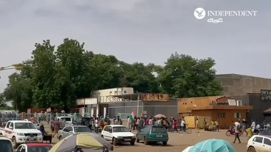 🇳🇪Se realizó una manifestación en apoyo a las nuevas autoridades de Níger en la capital del país, la ciudad de Niamey. Y de nuev