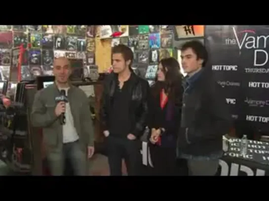 Gossip Guy (WPIX TV) Interview with the Vampire Diaries Cast