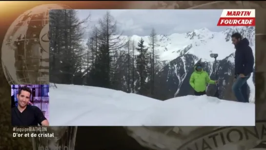 Après Martin Fourcade incroyable champion, voici Martin Fourcade cascadeur 😂